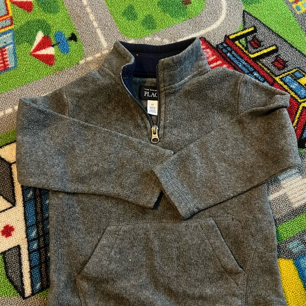 The Children's Place Charcoal Fleece Pullover